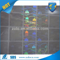 Custom logo printing self adhesive Hologram transparent sticker paper